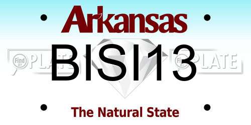 BISI13 Arkansas License Plate