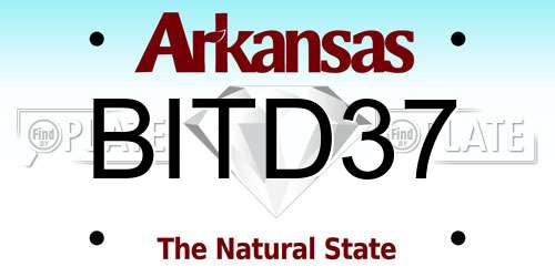 BITD37 Arkansas License Plate