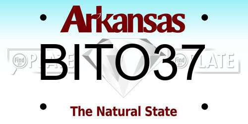 BITO37 Arkansas License Plate