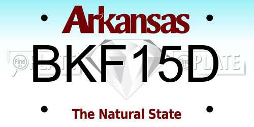 BKF15D Arkansas License Plate