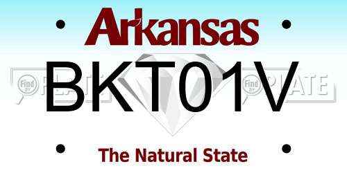 BKT01V Arkansas License Plate