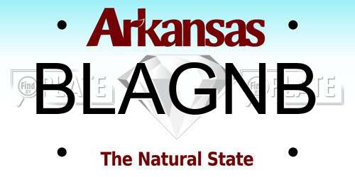 BLAGNB Arkansas License Plate