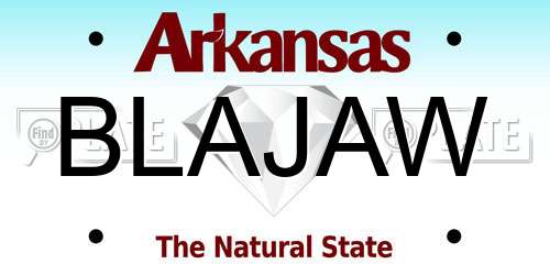 BLAJAW Arkansas License Plate