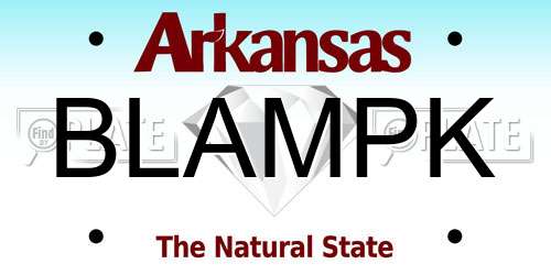 BLAMPK Arkansas License Plate