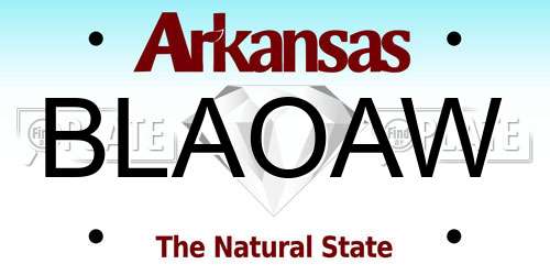 BLAOAW Arkansas License Plate