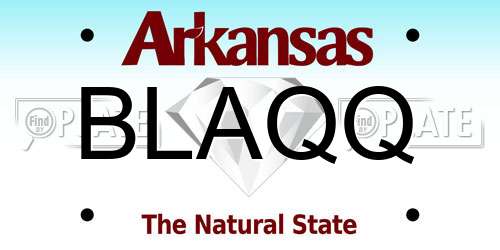 BLAQQ Arkansas License Plate