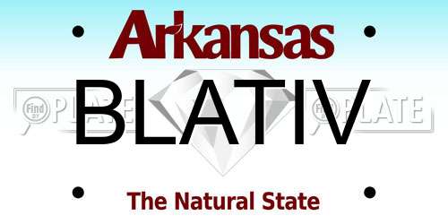 BLATIV Arkansas License Plate