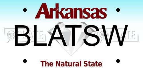 BLATSW Arkansas License Plate