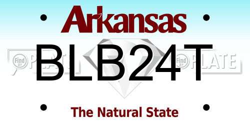 BLB24T Arkansas License Plate