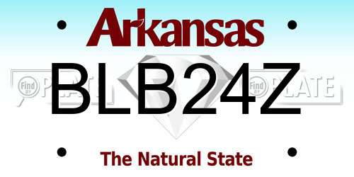 BLB24Z Arkansas License Plate