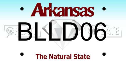 BLLD06 Arkansas License Plate