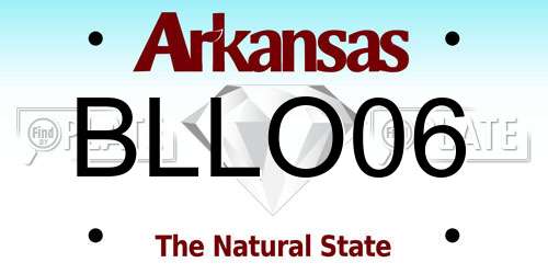 BLLO06 Arkansas License Plate