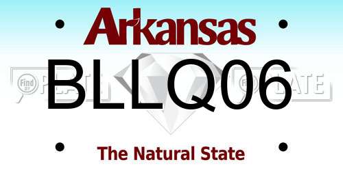 BLLQ06 Arkansas License Plate