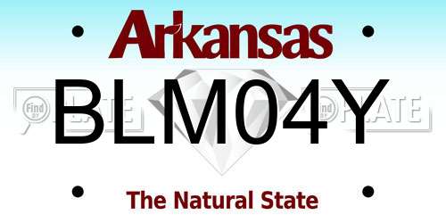 BLM04Y Arkansas License Plate