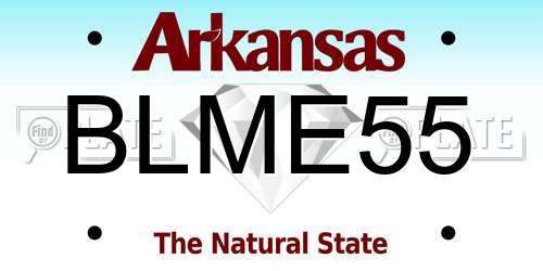 BLME55 Arkansas License Plate