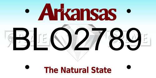 BLO2789 Arkansas License Plate