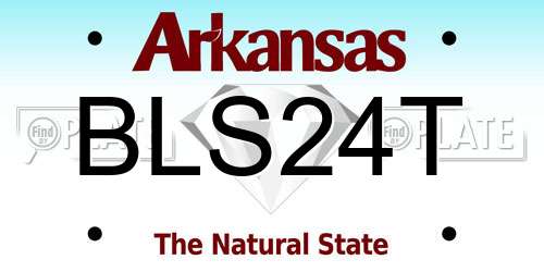 BLS24T Arkansas License Plate