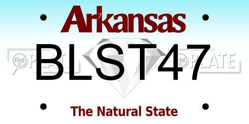 BLST47 Arkansas License Plate