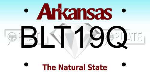 BLT19Q Arkansas License Plate