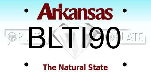 BLTI90 Arkansas License Plate