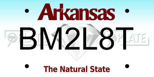 BM2L8T Arkansas License Plate