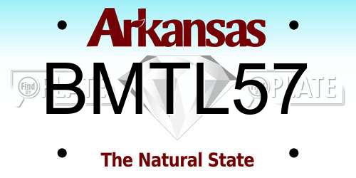 BMTL57 Arkansas License Plate