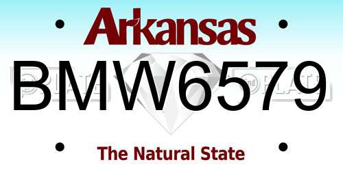 BMW6579 Arkansas License Plate