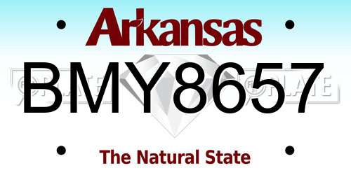 BMY8657 Arkansas License Plate