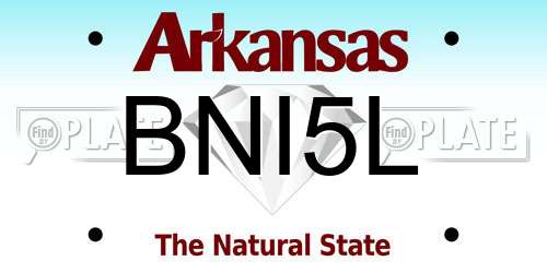 BNI5L Arkansas License Plate