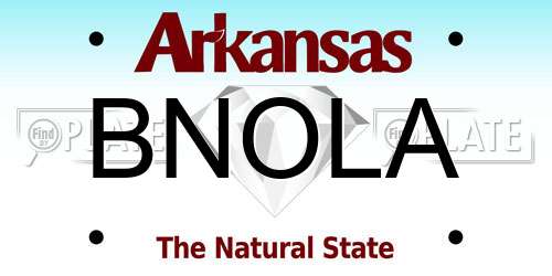 BNOLA Arkansas License Plate