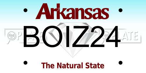 BOIZ24 Arkansas License Plate
