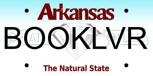 BOOKLVR Arkansas License Plate