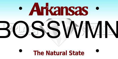 BOSSWMN Arkansas License Plate