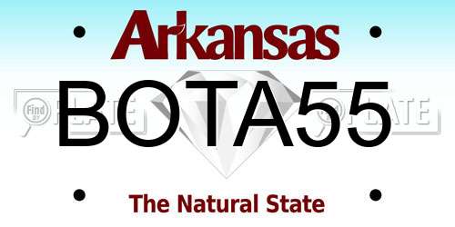 BOTA55 Arkansas License Plate
