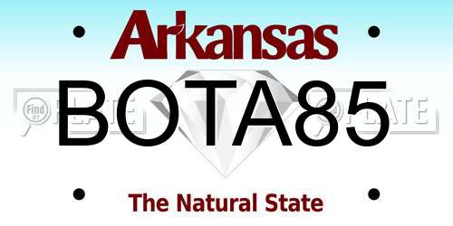 BOTA85 Arkansas License Plate