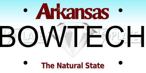 BOWTECH Arkansas License Plate