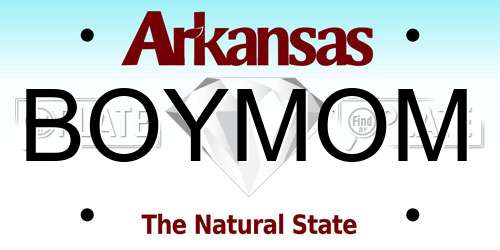 BOYMOM Arkansas License Plate