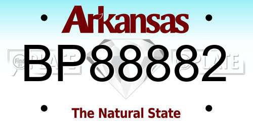 BP88882 Arkansas License Plate