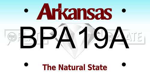 BPA19A Arkansas License Plate