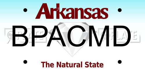 BPACMD Arkansas License Plate