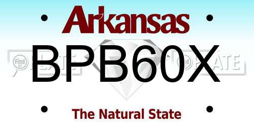 BPB60X Arkansas License Plate