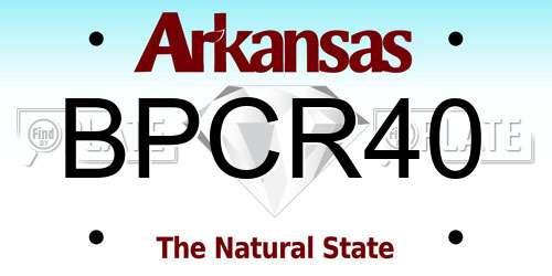 BPCR40 Arkansas License Plate
