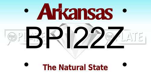 BPI22Z Arkansas License Plate