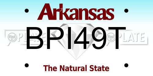 BPI49T Arkansas License Plate