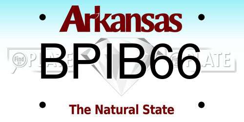 BPIB66 Arkansas License Plate