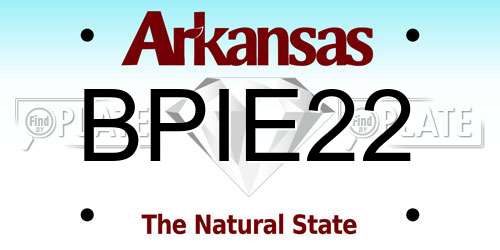 BPIE22 Arkansas License Plate