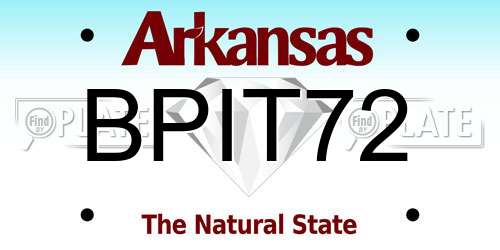 BPIT72 Arkansas License Plate