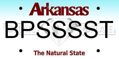 BPSSSST Arkansas License Plate