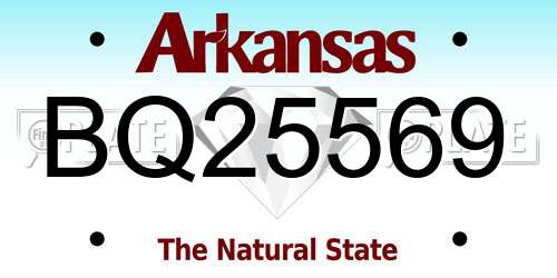 BQ25569 Arkansas License Plate
