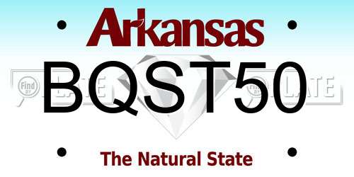 BQST50 Arkansas License Plate